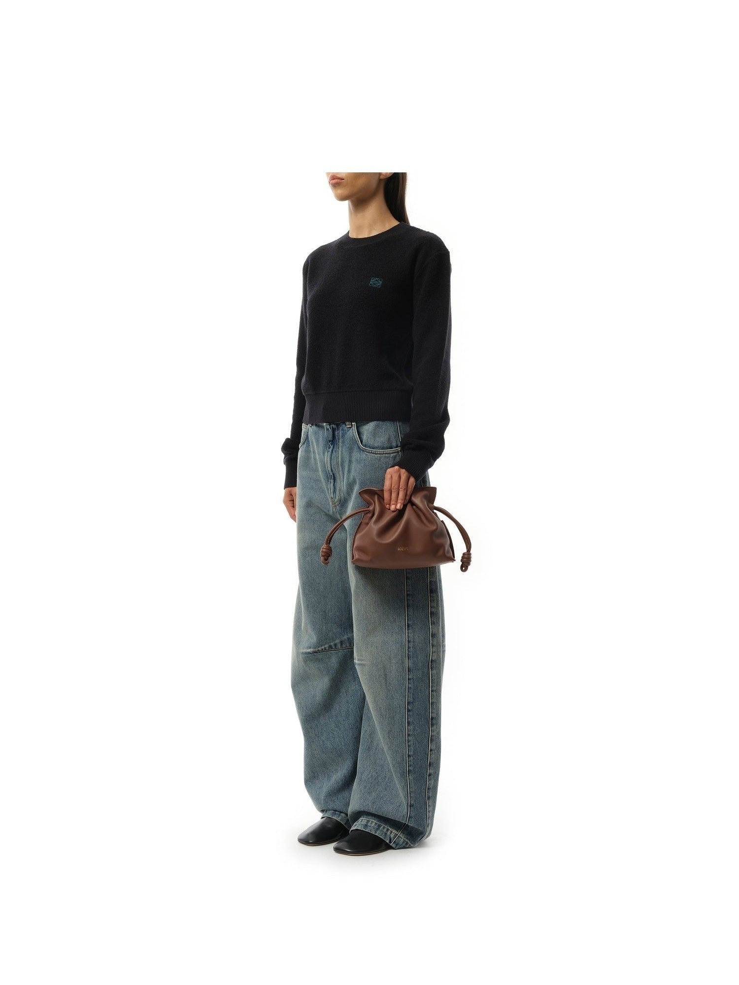 Loewe Flamenco Clutch Mini Hamster in Havana