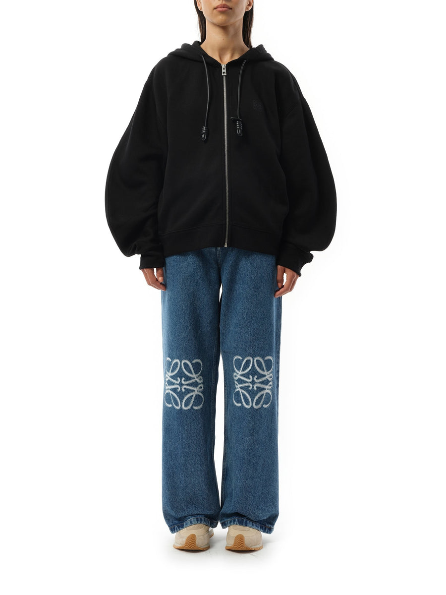 Loewe Flamenco Zip Hoodie in Black