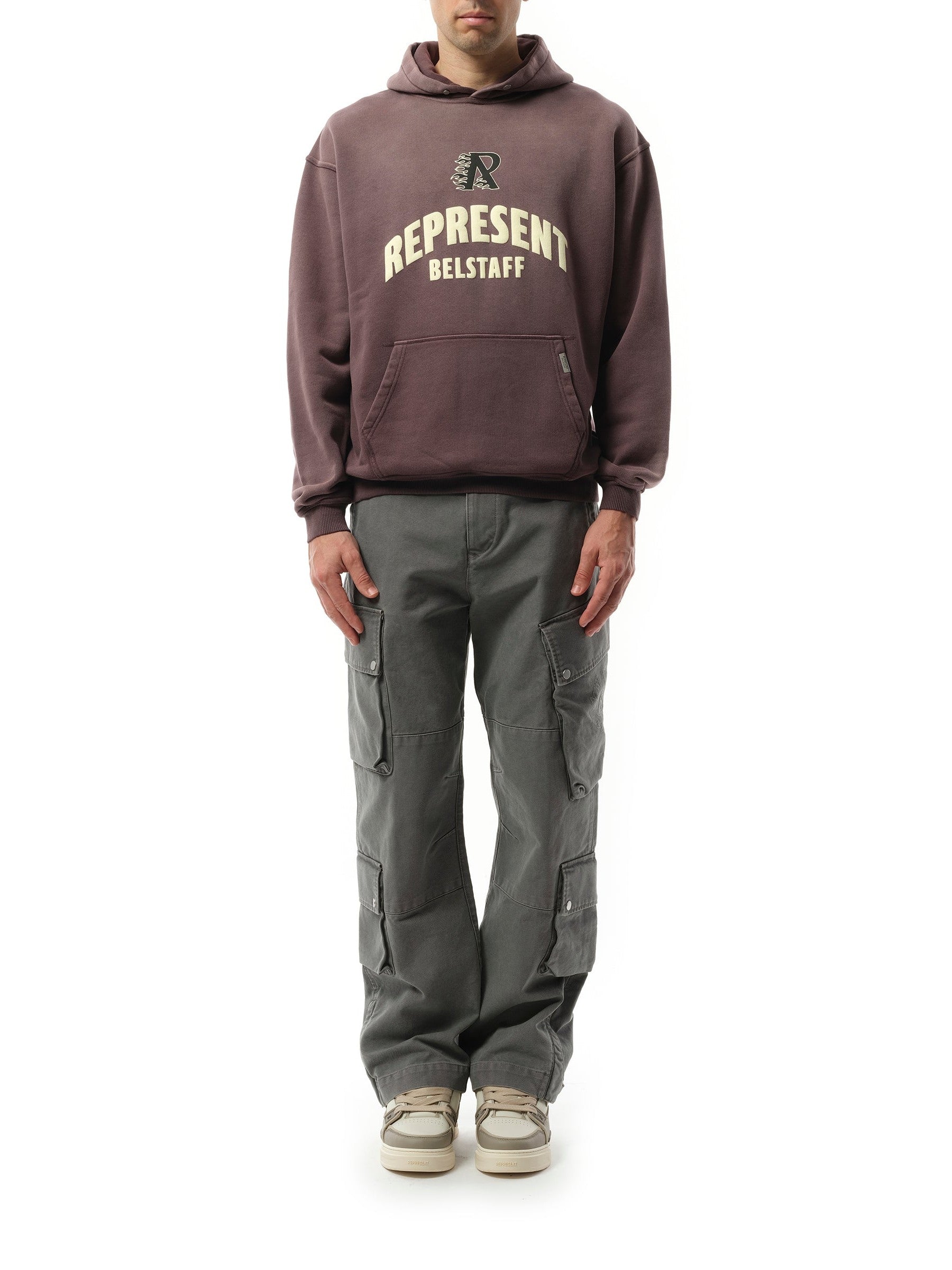 Represent Represent X Belstaff Flame Phoenix Hoodie in Plum