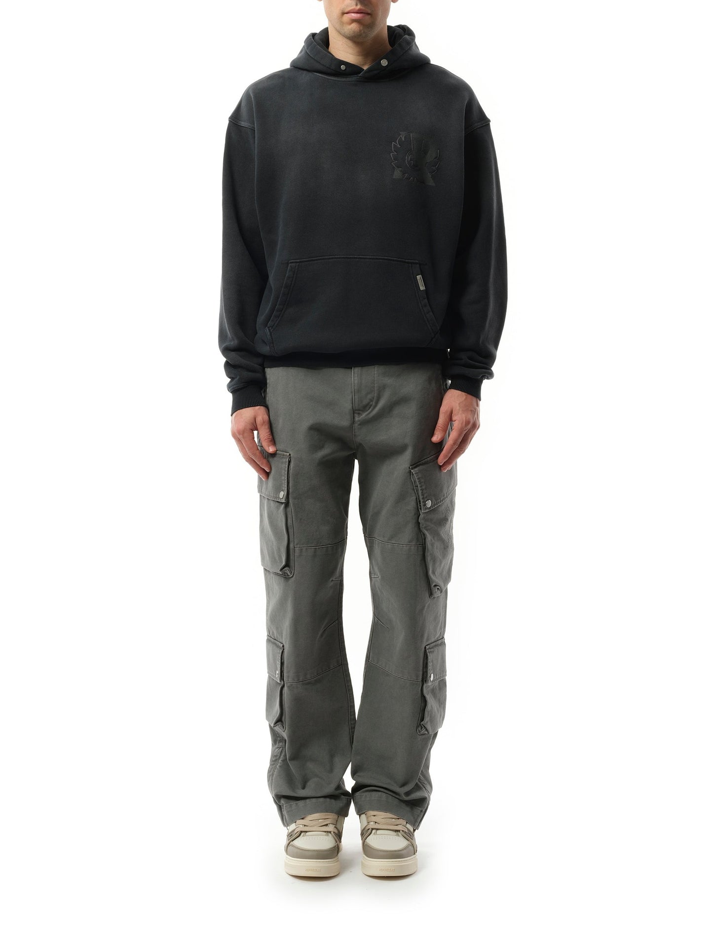 Represent Represent X Belstaff Outline Phoenix Hoodie in Shadow