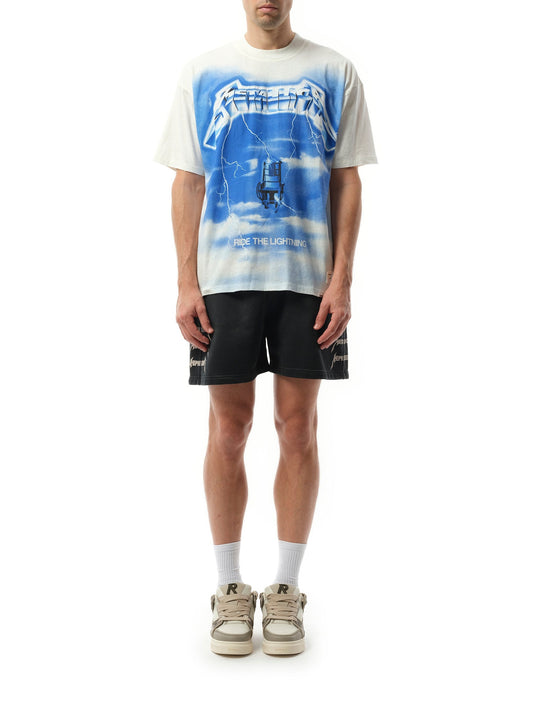 Represent Metallica Ride The Lightning T-Shirt in Flat White