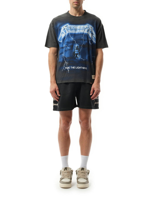 Represent Metallica Ride The Lightning T-Shirt in Vintage Grey