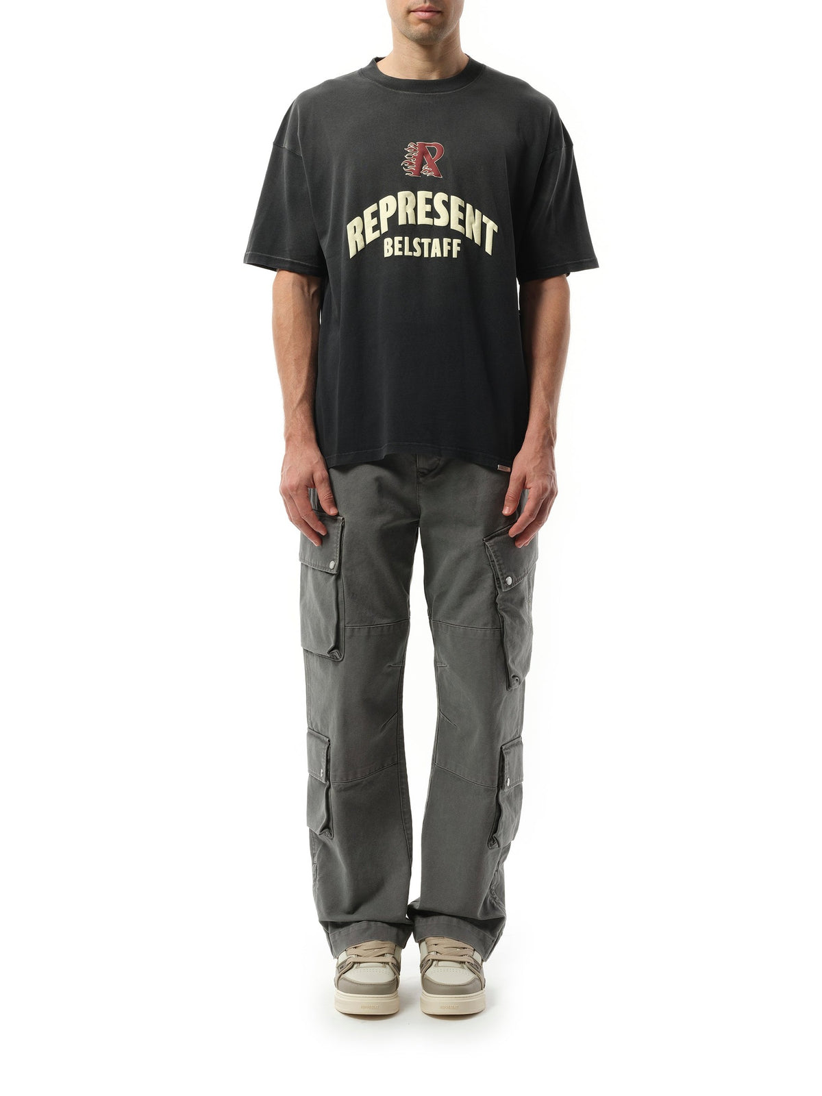 Represent Represent X Belstaff Flame Phoenix T-Shirt in Shadow