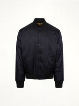 AO Chain and Monogram Reversible Jacket in Black/Gold