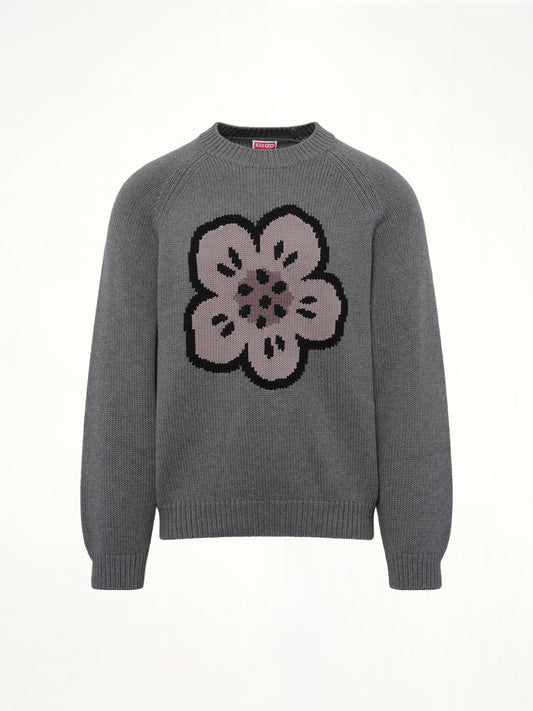 Boke Flower Jumper in Pale Grey