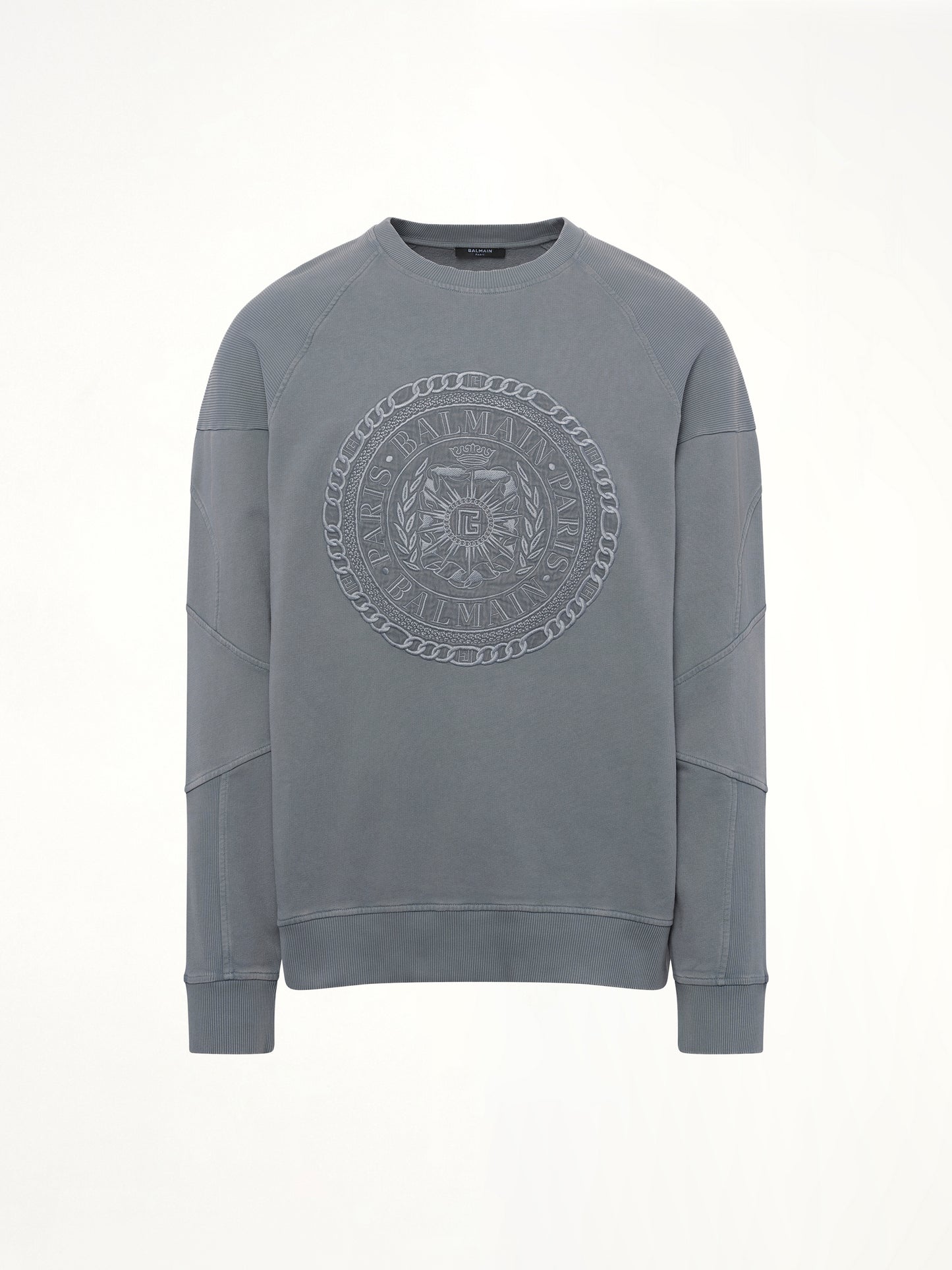 Balmain Medal Sweatshirt in Grey