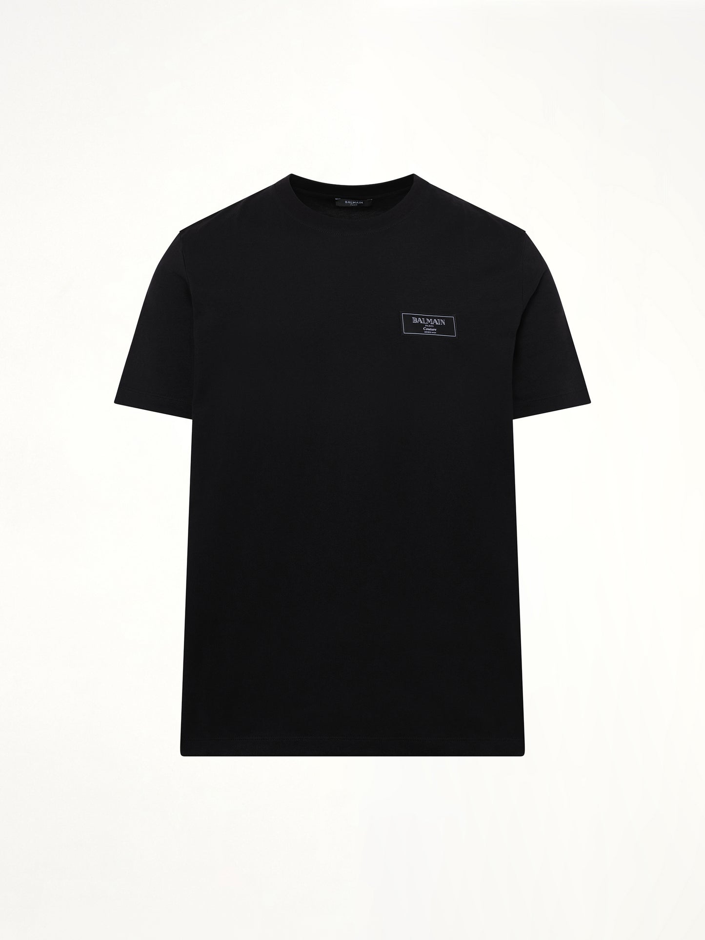 Couture Label Regular T-Shirt in Black