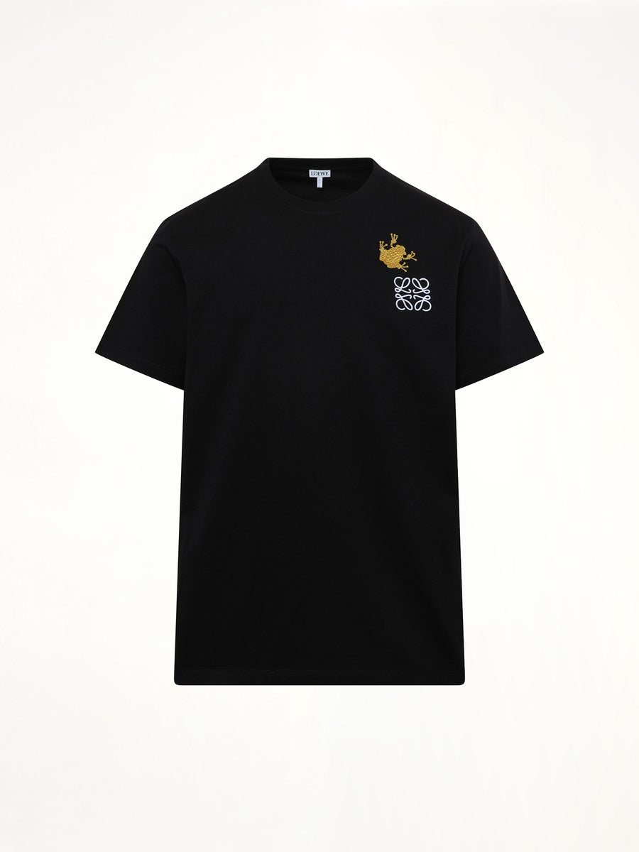 Frog Relaxed Fit T-Shirt in Black