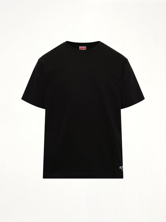Gots Boke Flower Embroidered Oversize T-Shirt in Black