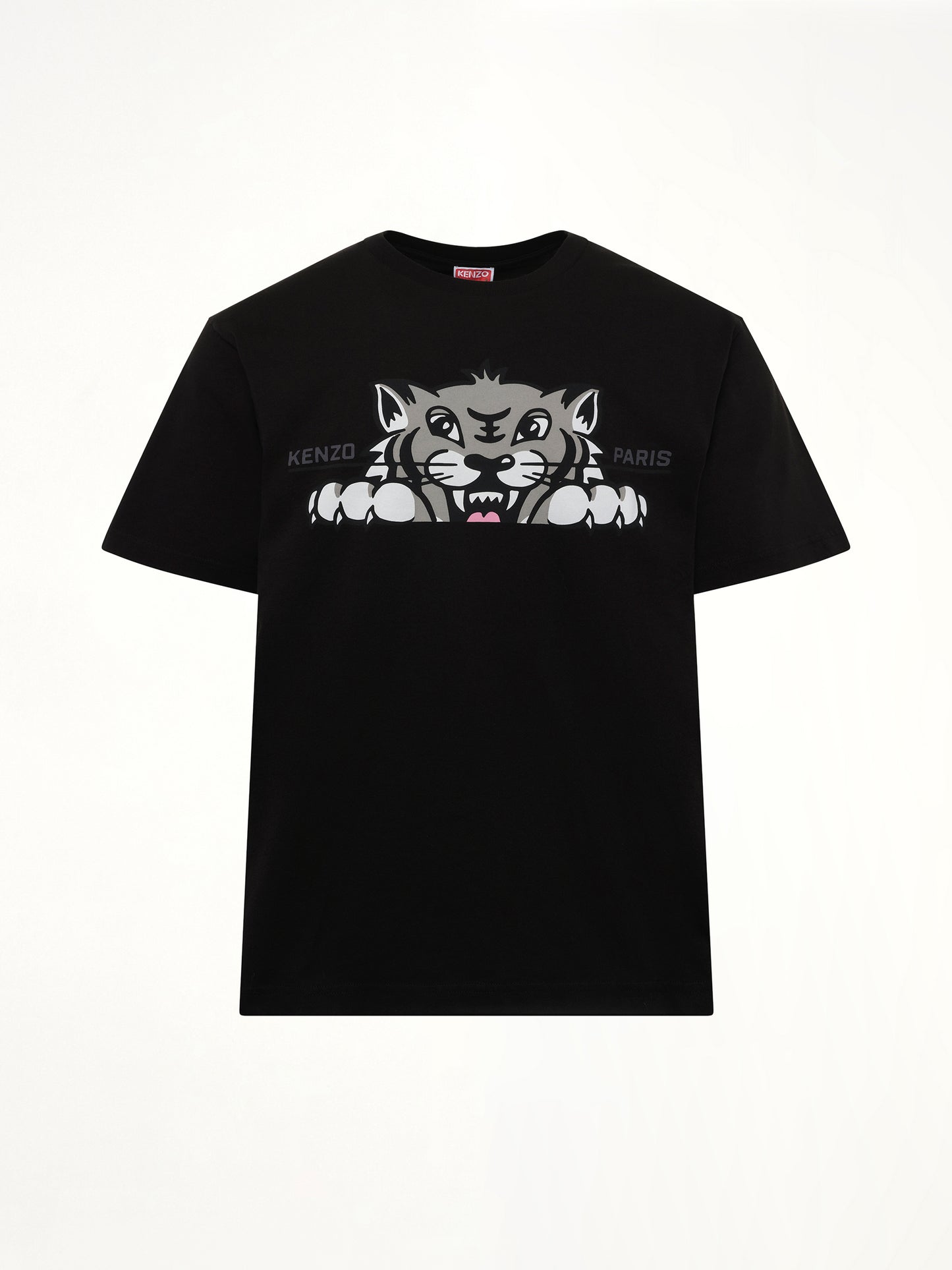 Kenzo Happy Tiger Oversize T-Shirt in Black
