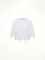 Balmain Emblem Baseball T-Shirt in White