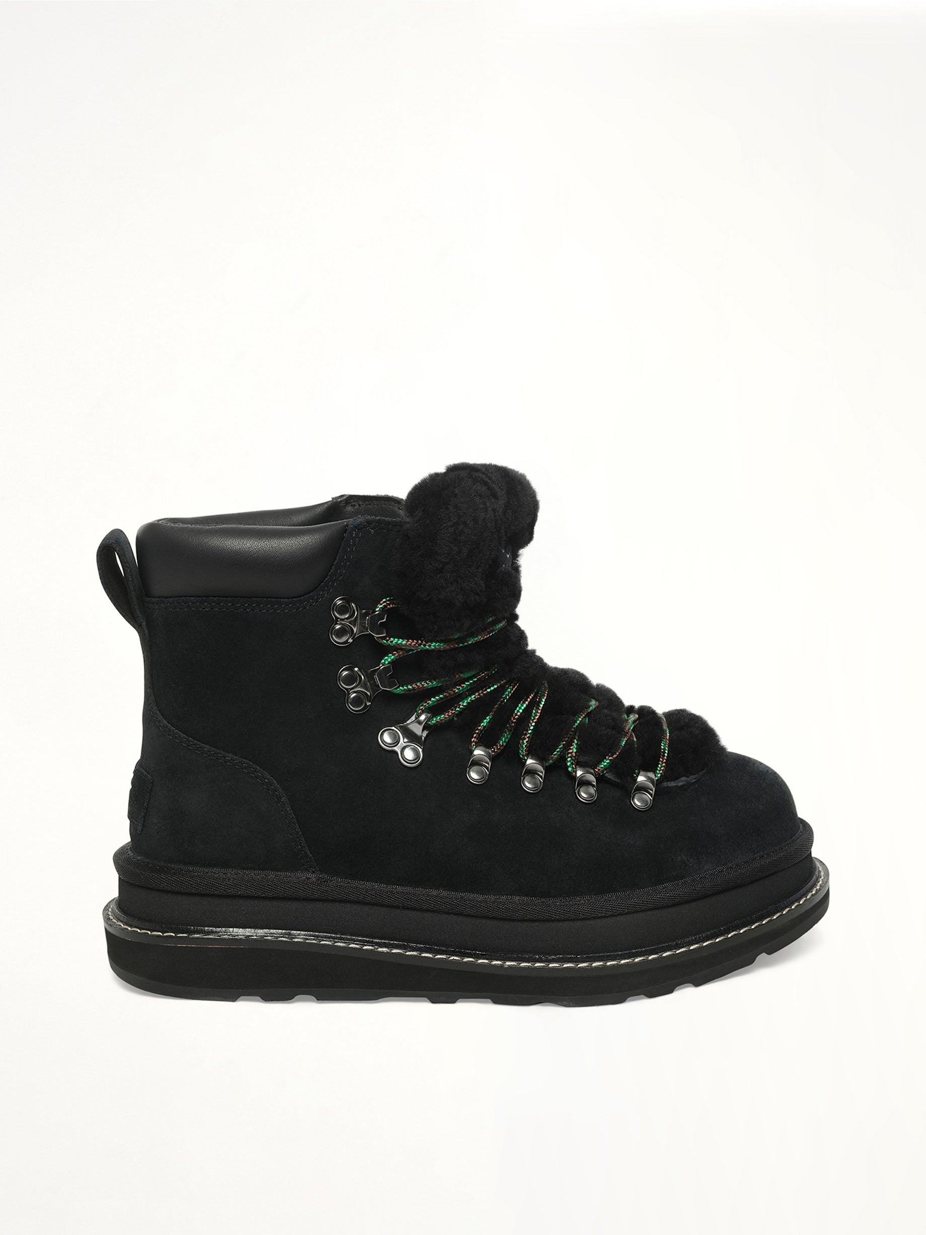 UGG sacai Hiker in Black Side View | SACAI