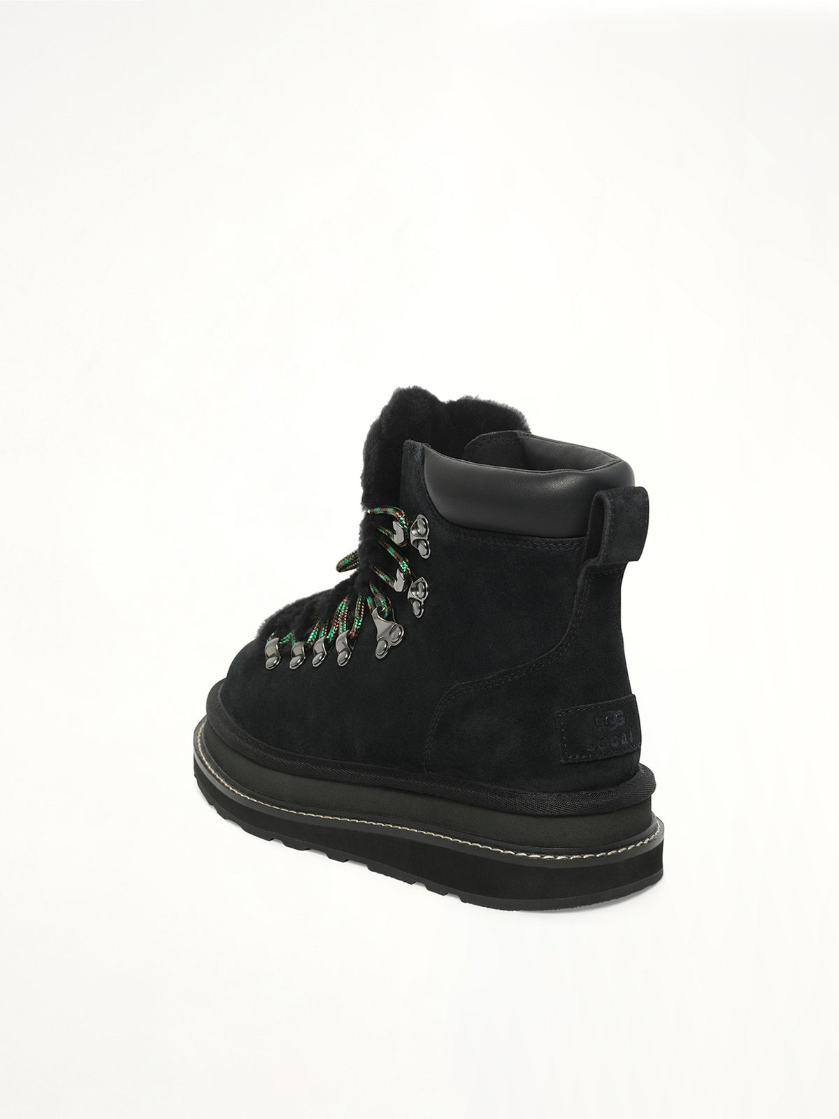 UGG sacai Hiker in Black Back View | SACAI