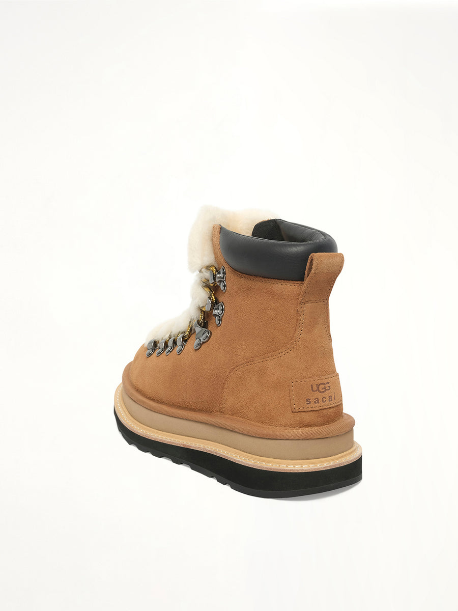 UGG sacai Hiker in Chestnut Back View | SACAI