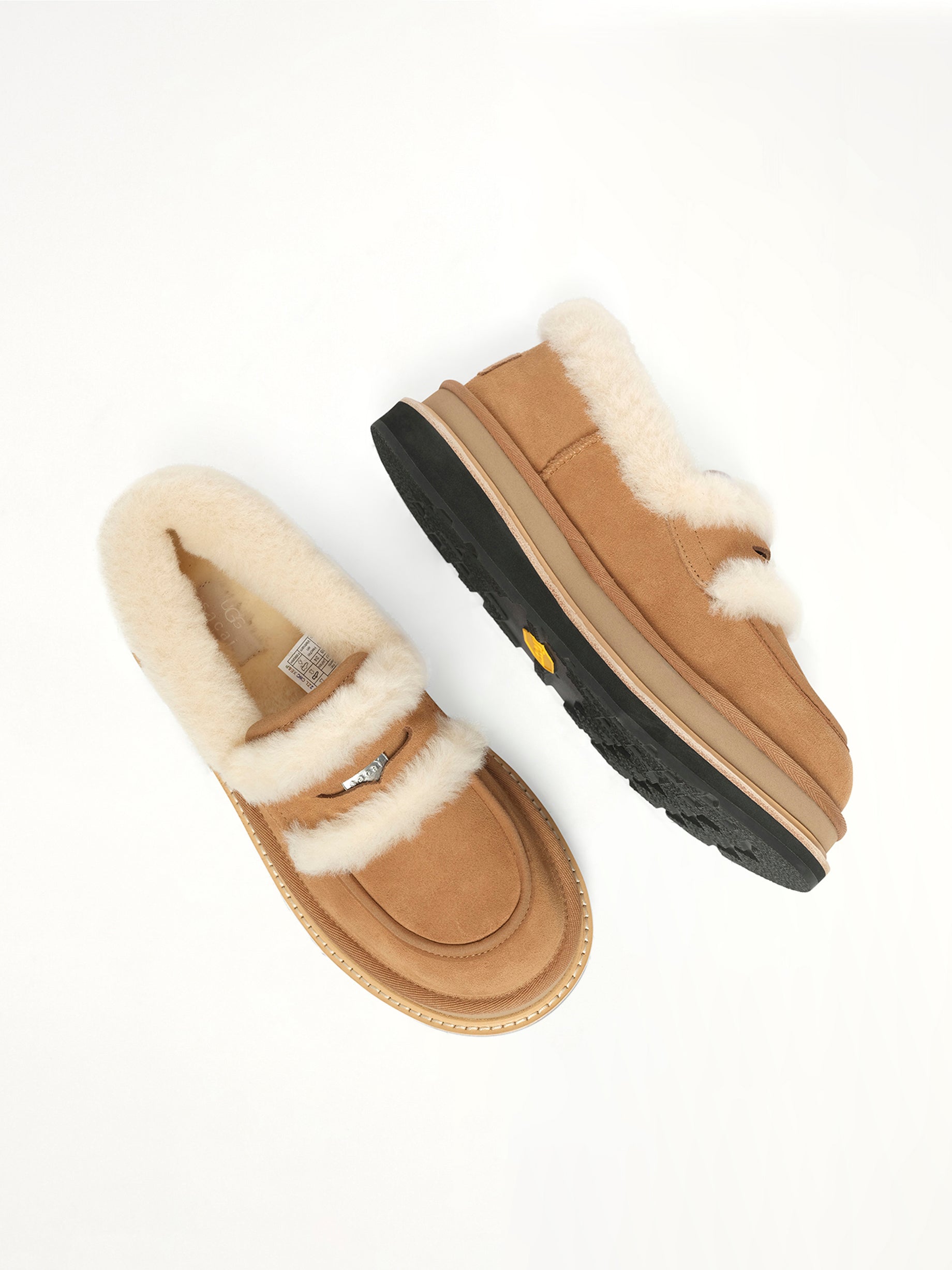 UGG sacai Loafer in Chestnut Top View | SACAI
