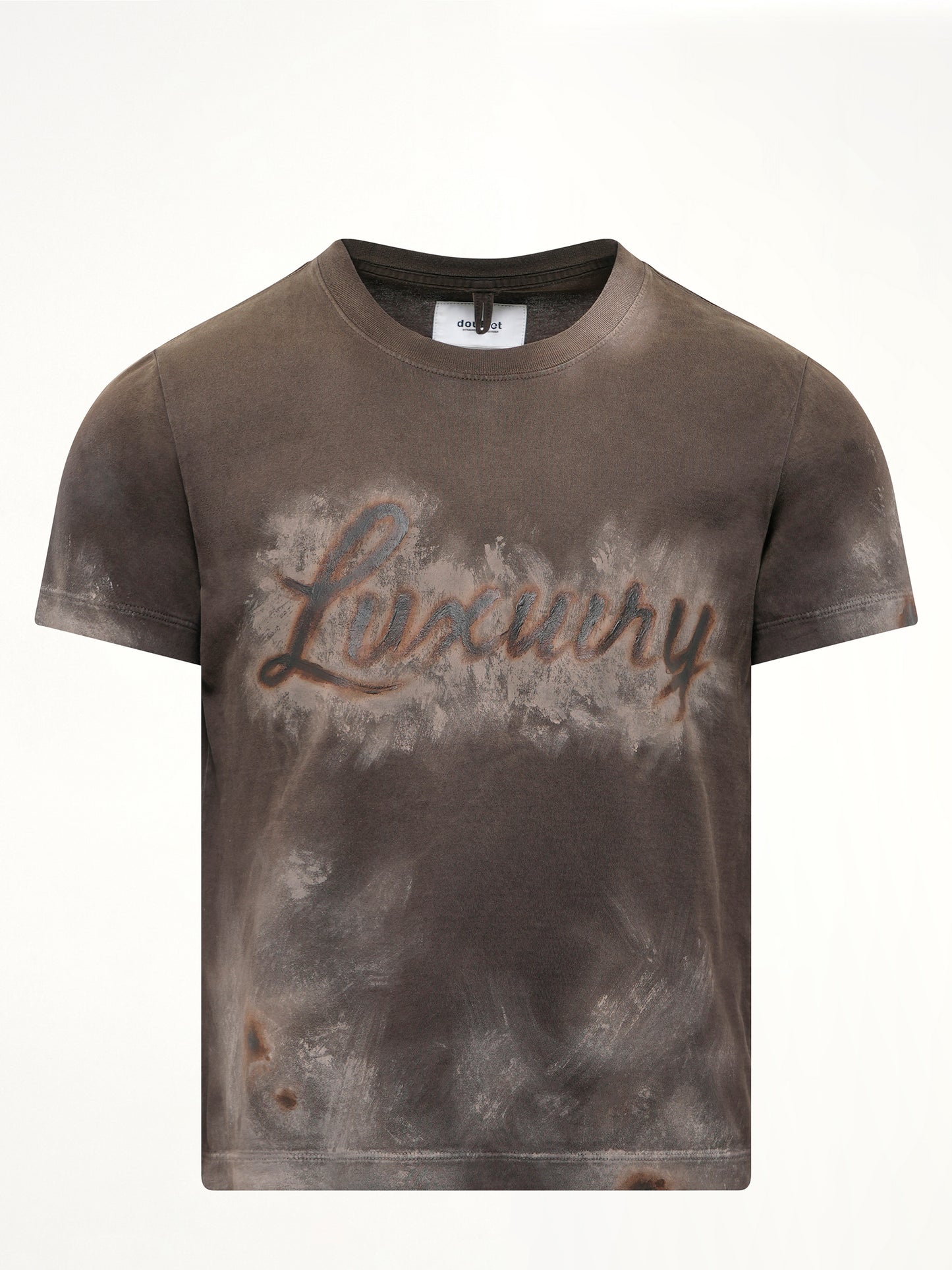 Luxuary Mud Paint T-Shirt in Brown