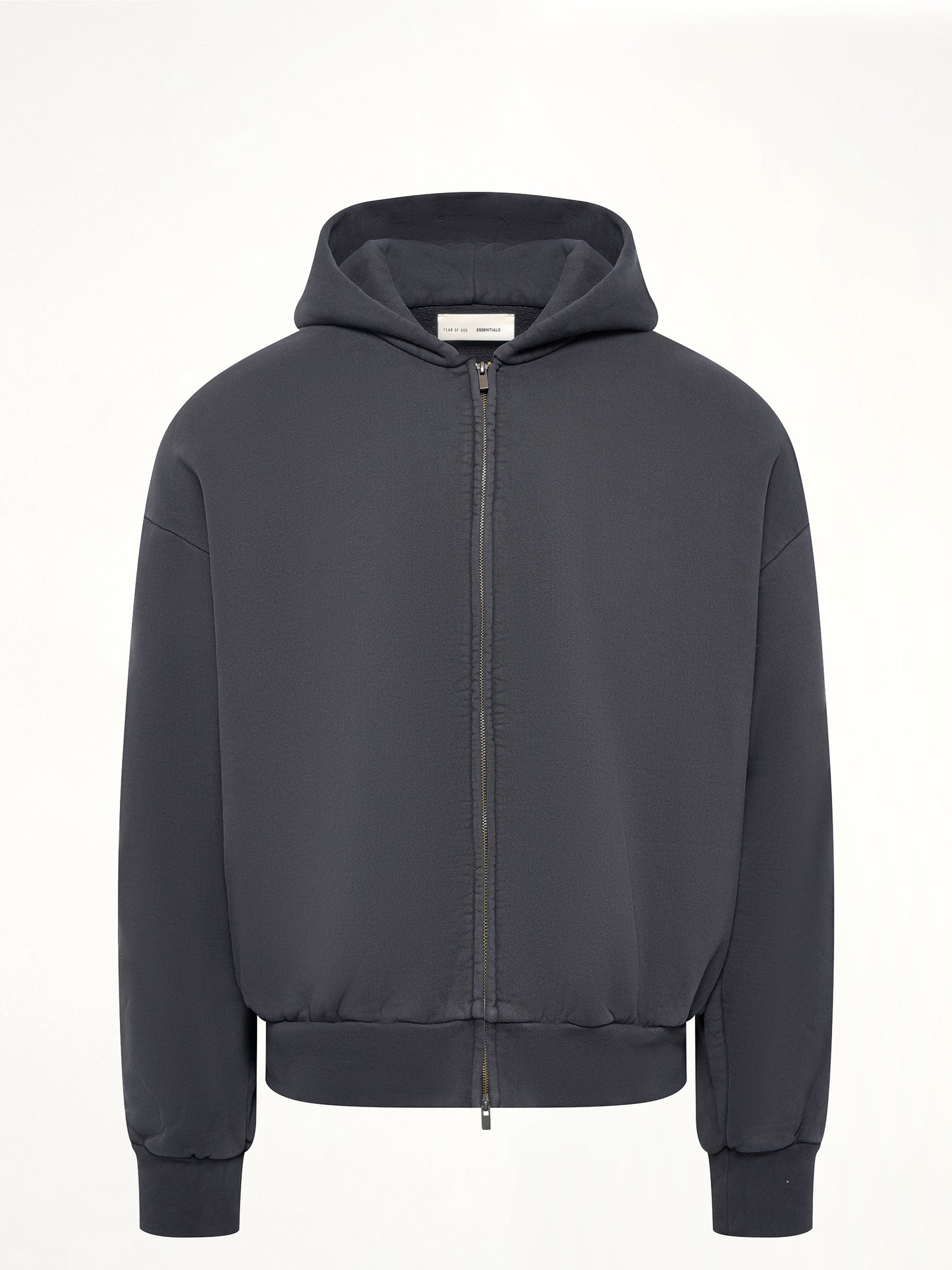 Classic Full Zip Hoodie in Vintage Black