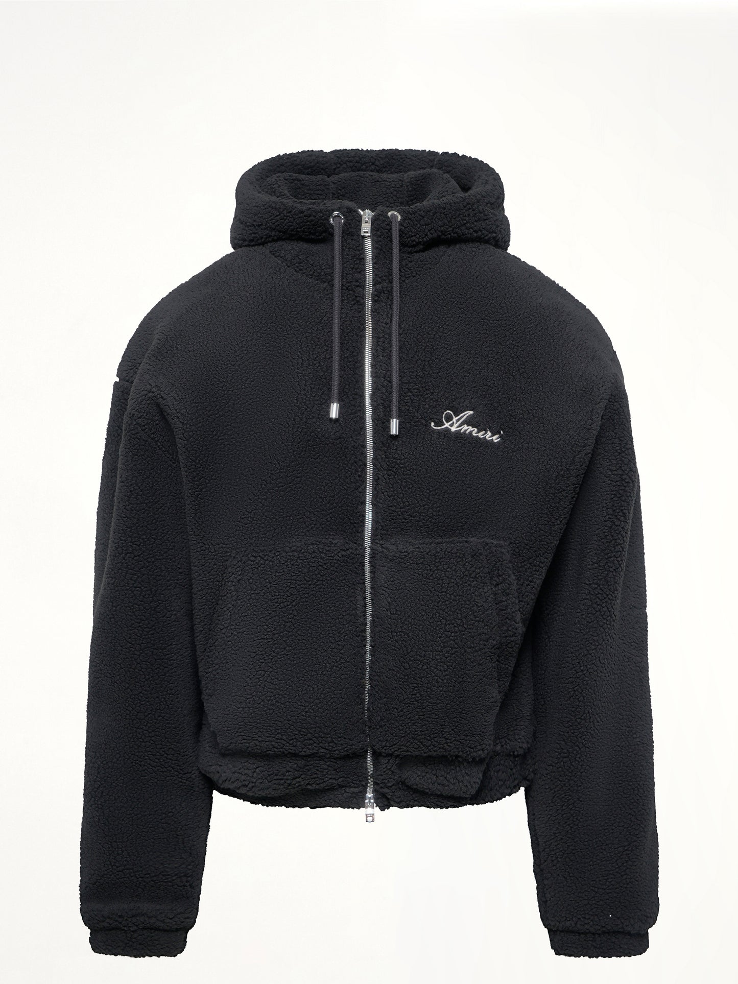 Bones Fleece Zip Hoodie in Black