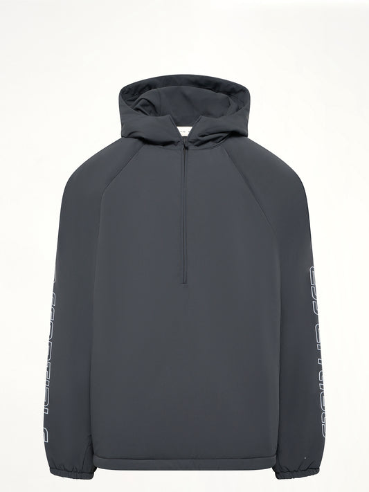 Half Zip Anorak in Vintage Black