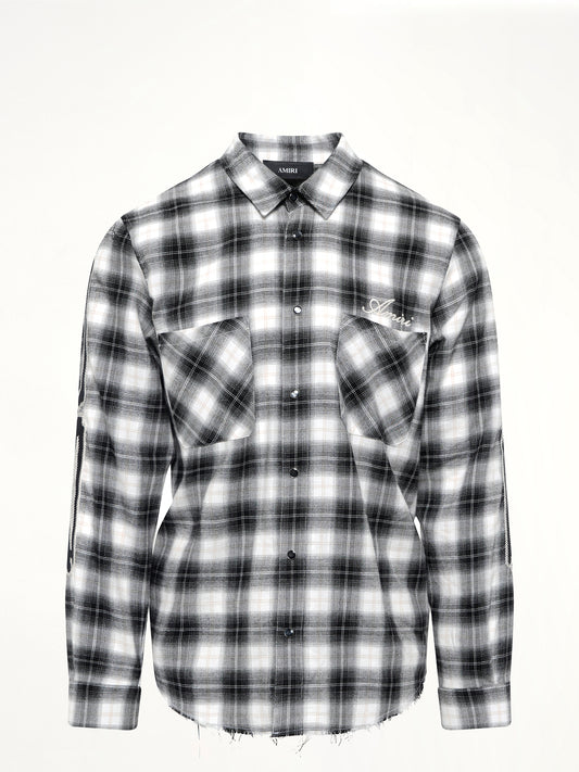 Bones Flannel Overshirt in Black