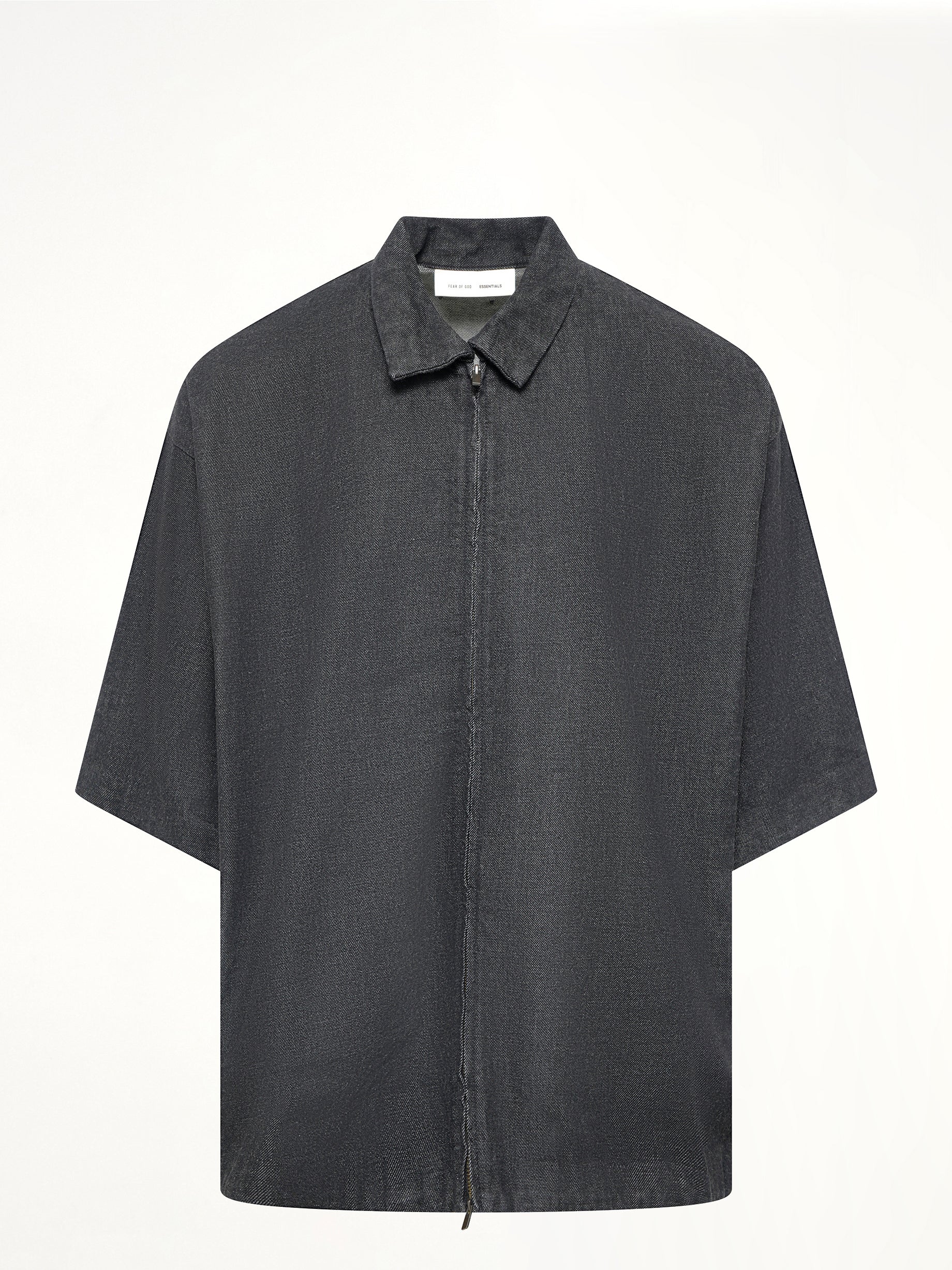 Full Zip Work Shirt in Vintage Black