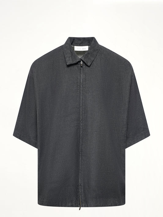 Full Zip Work Shirt in Vintage Black