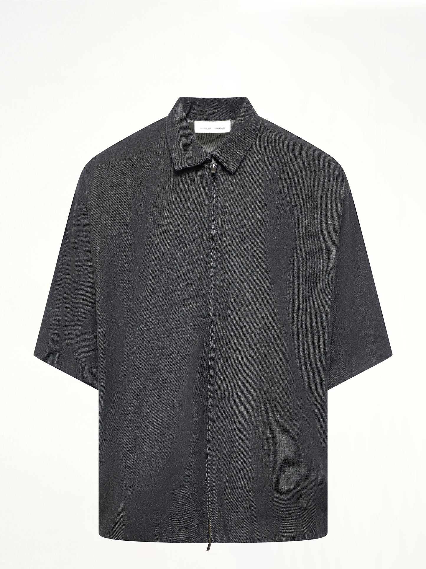 Full Zip Work Shirt in Vintage Black