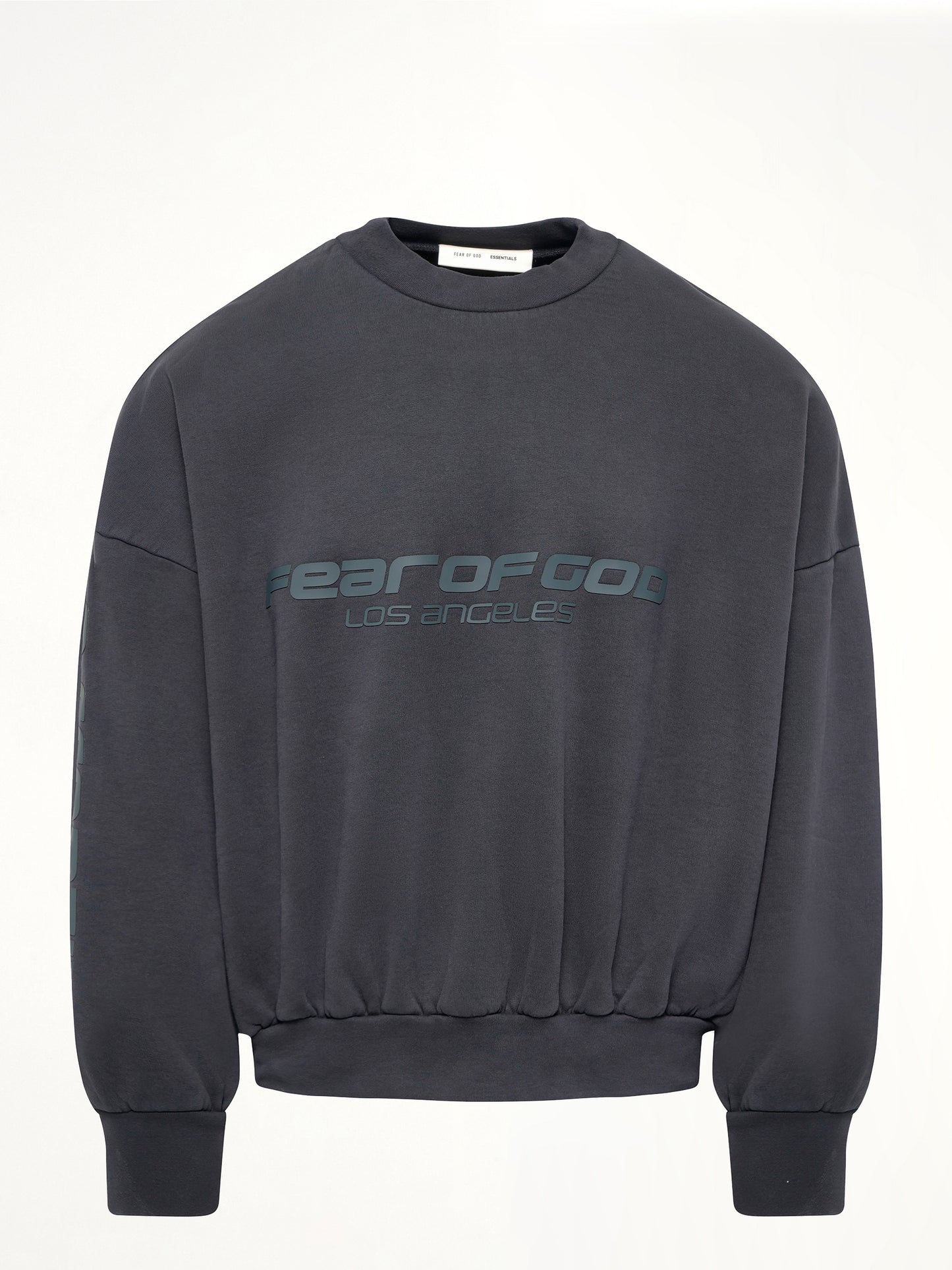 Cropped Relaxed Sweatshirt in Vintage Black