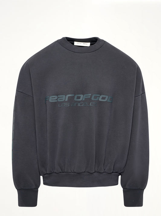 Cropped Relaxed Sweatshirt in Vintage Black