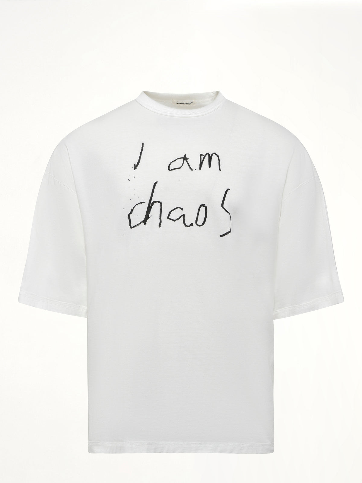 "私はカオス" Tシャツ オフホワイト