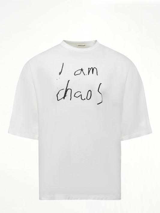 "I am Chaos" T-Shirt in Off White