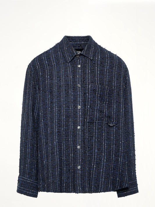 Tweed Shirt in Navy