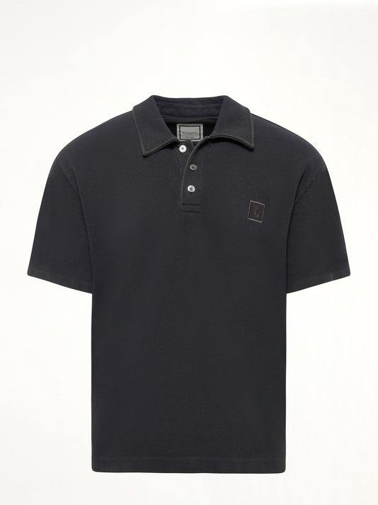 Mud Paint Polo in Black