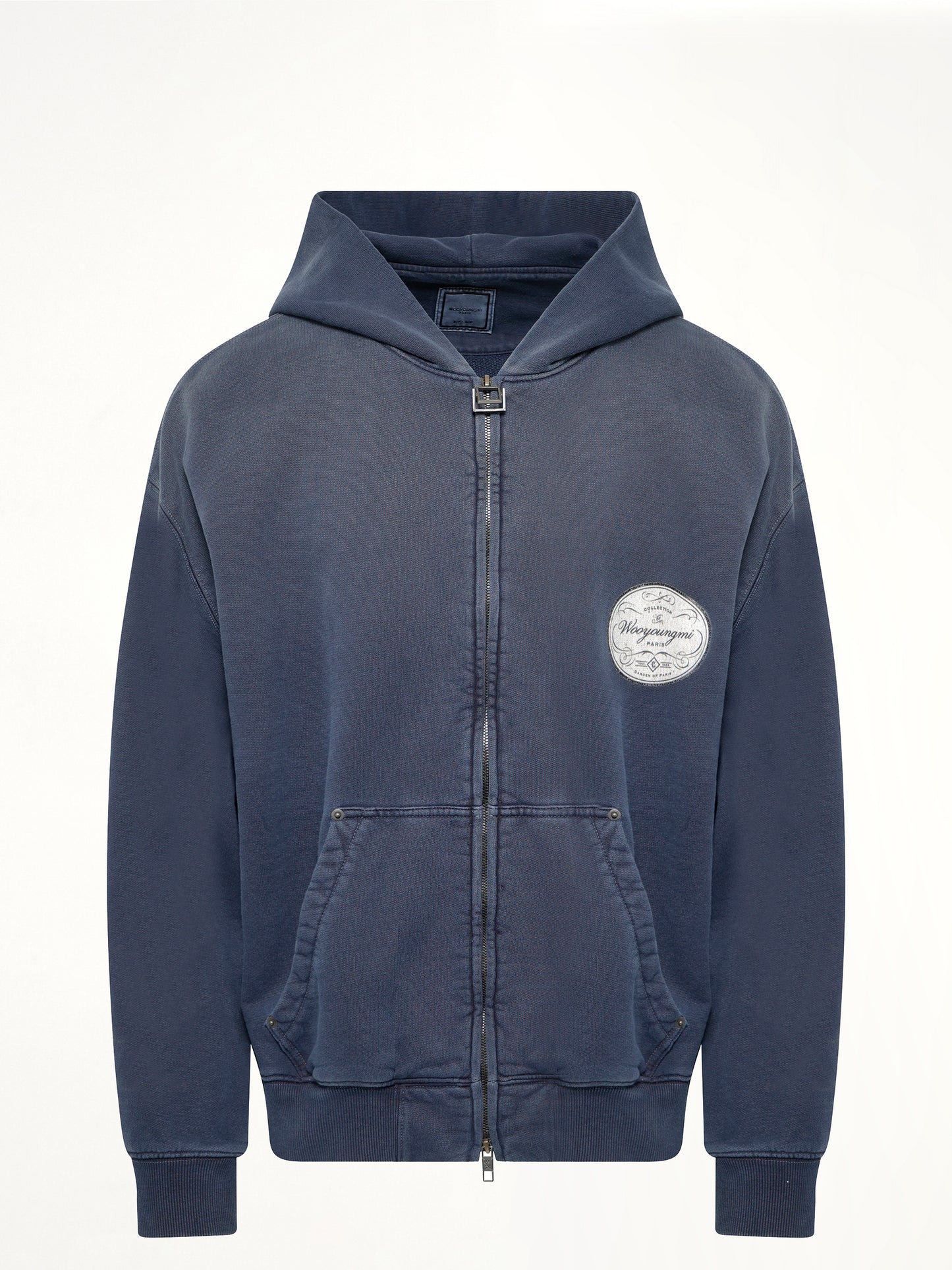 Wooyoungmi Paris Zip Hoodie in Navy