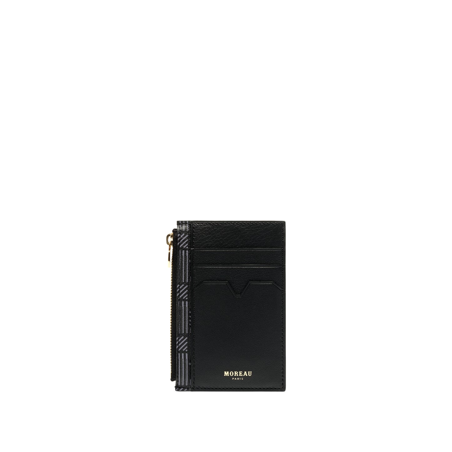 3 Credit Card Holder with Zip in Black