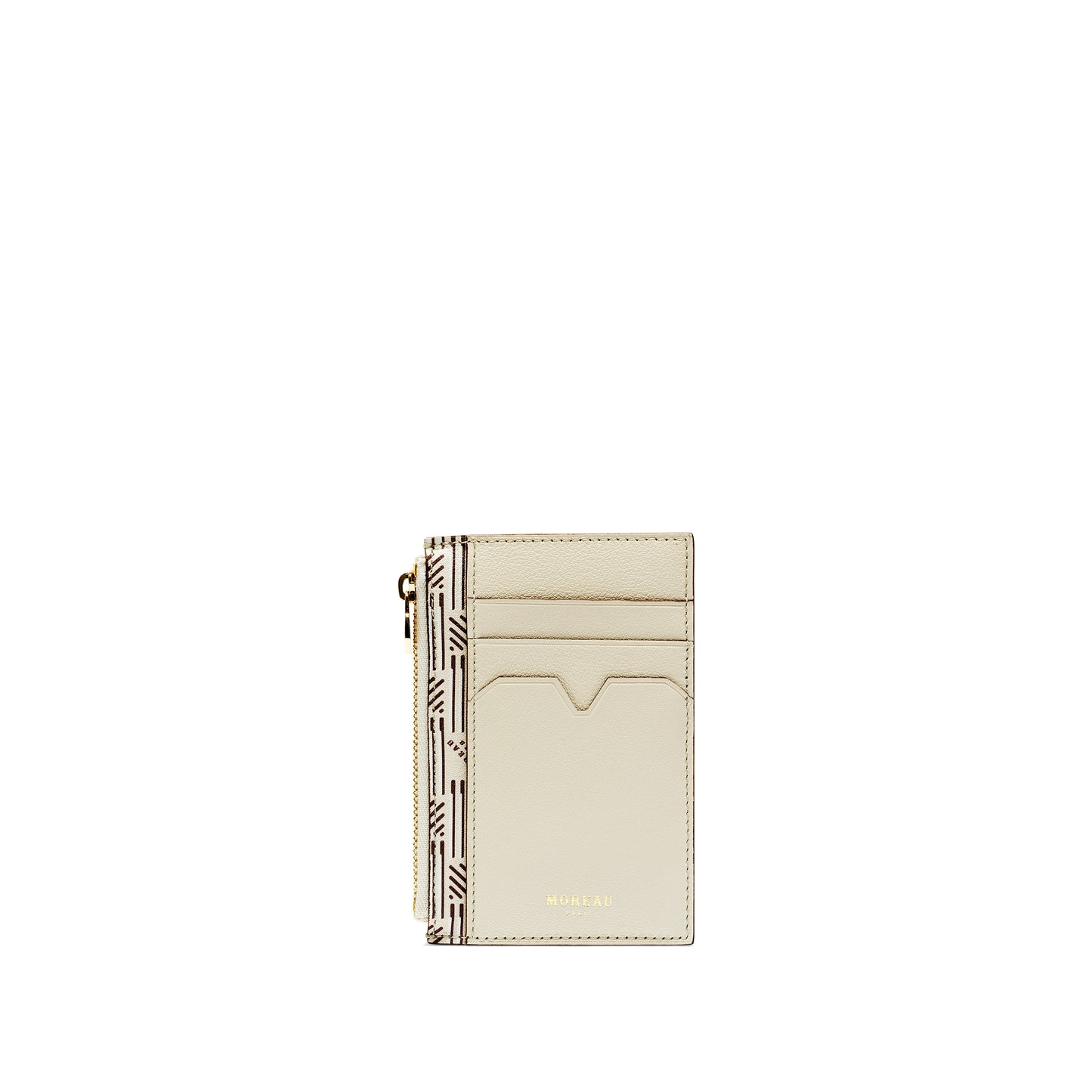 3 Credit Card Holder with Zip in Champagne