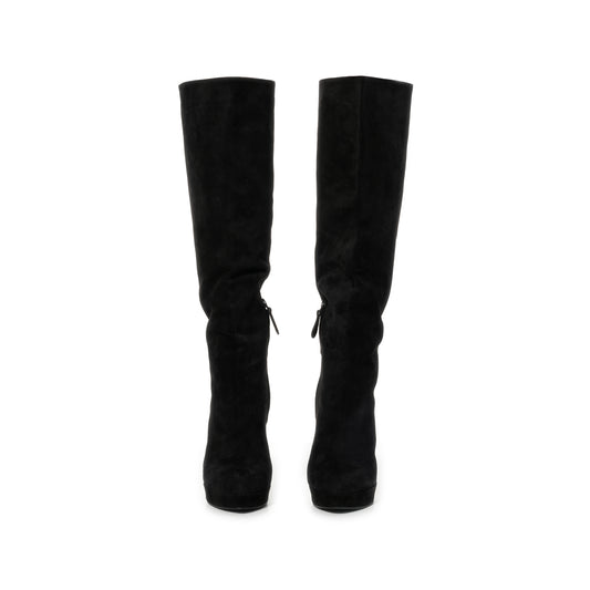 Alexander Mcqueen Suede Boots in Black