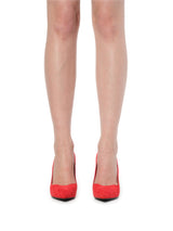 Leather Shoes in Red Back View | ALEXANDER MCQUEEN