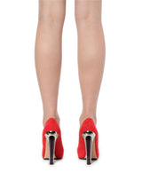 Leather Shoes in Red Top View | ALEXANDER MCQUEEN