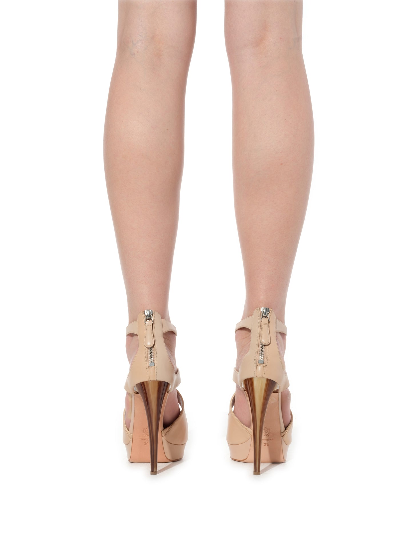 Leather Heels in Mix