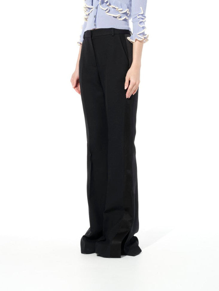 Alexander McQueen Light Wool Pant in Black