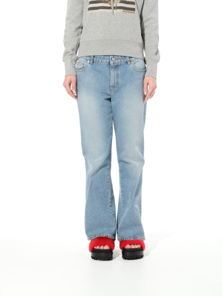 Faded Denim Pant in Denim
