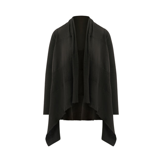 Medium Wrap Cardigan in Black