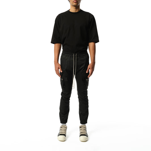 Cotton Poplin Mastodon Cargo Pants in Black