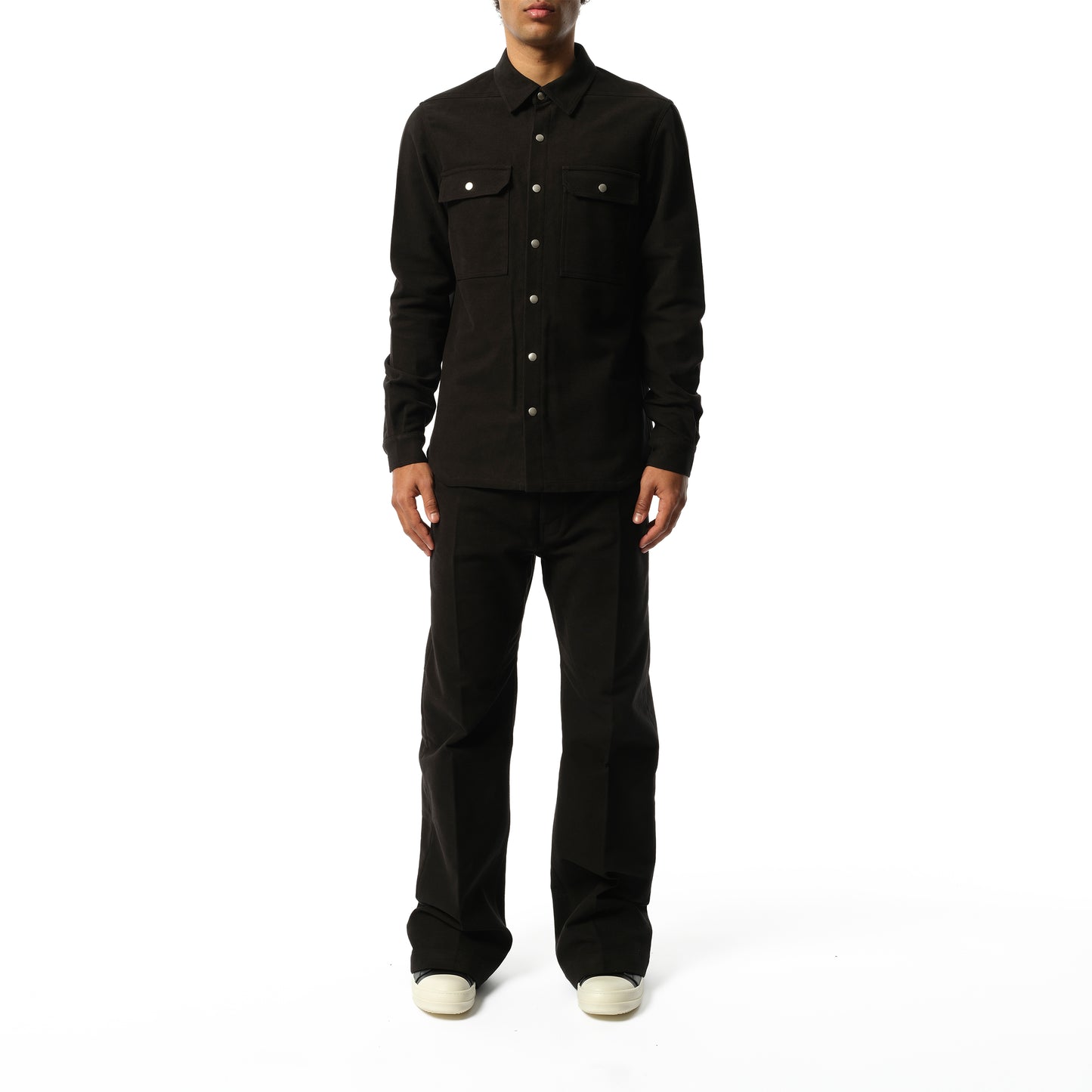 Heavy Twill Outershirt in Black