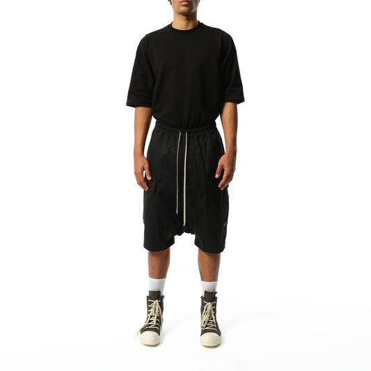 Cotton Poplin Cargo Pods in Black