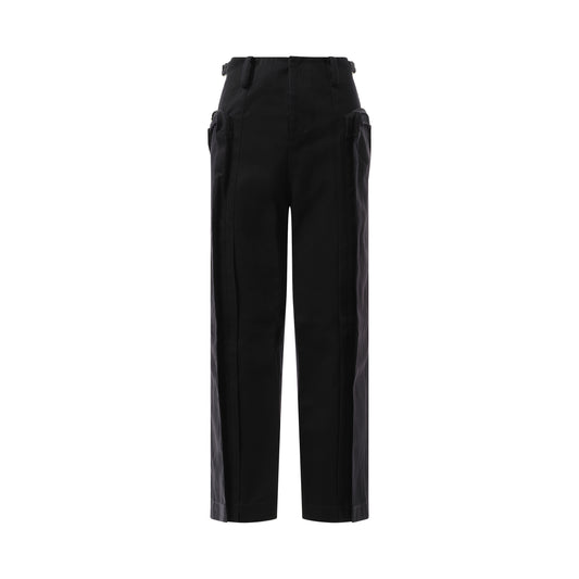 Oversized Cargo Pants in Black