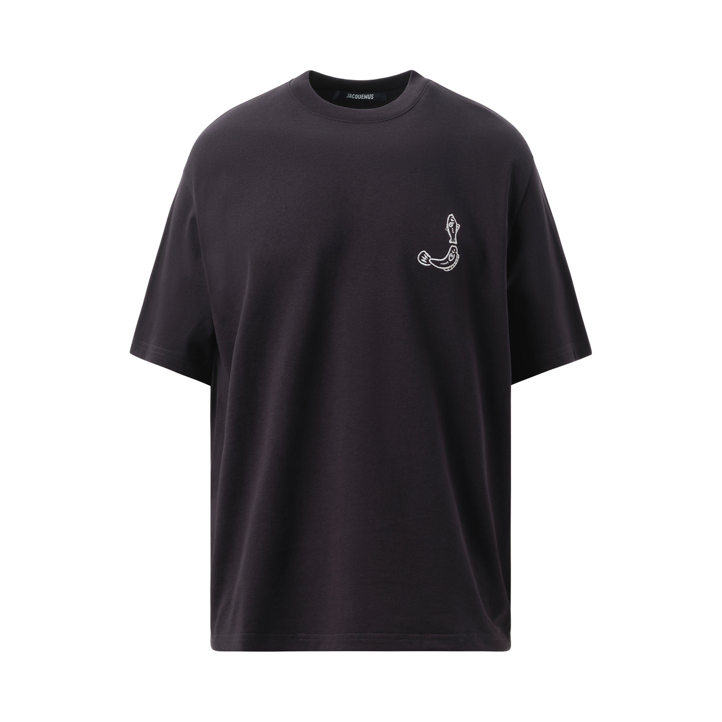 Le T-Shirt Fish Logo in Dark Navy