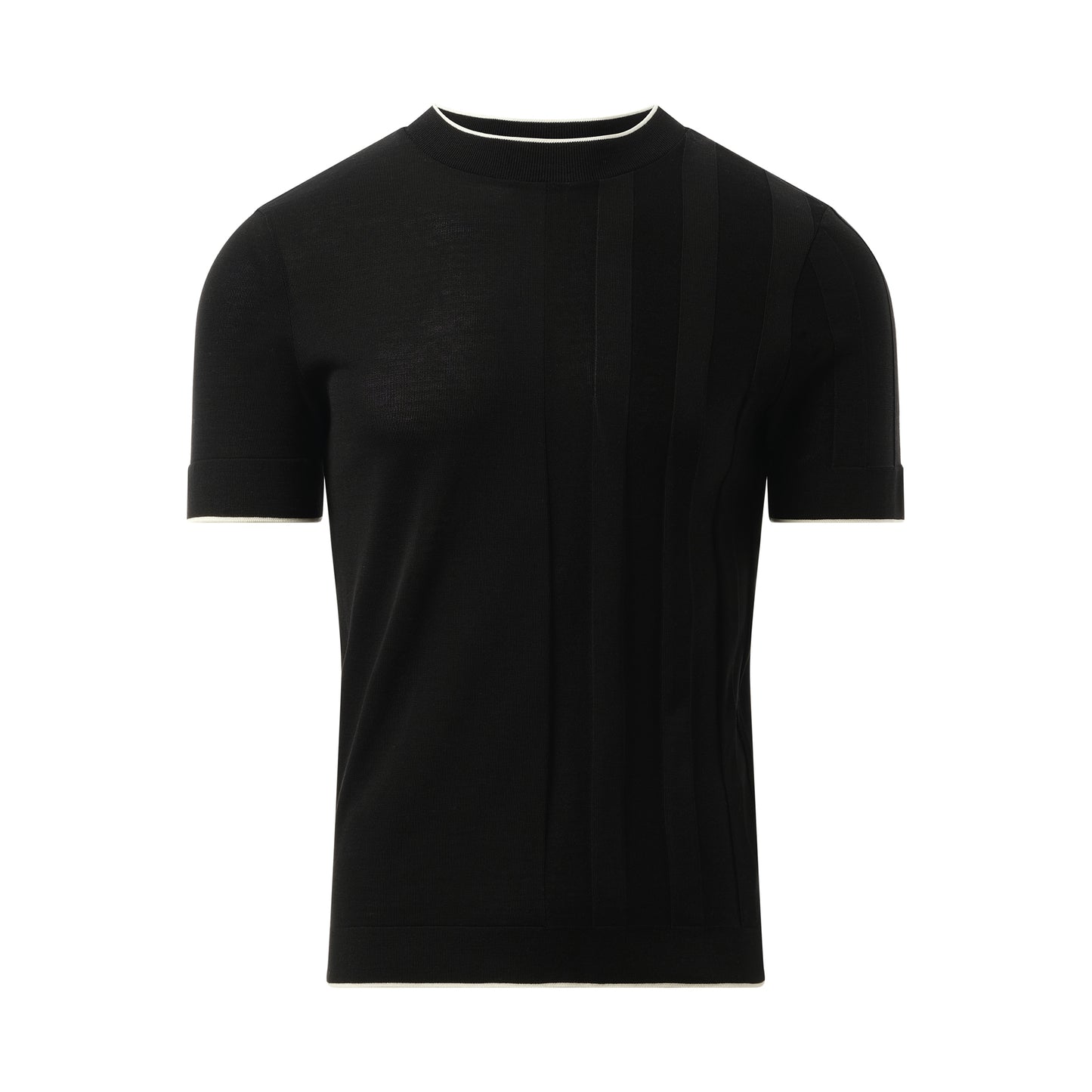 Le T-Shirt Tricot in Black