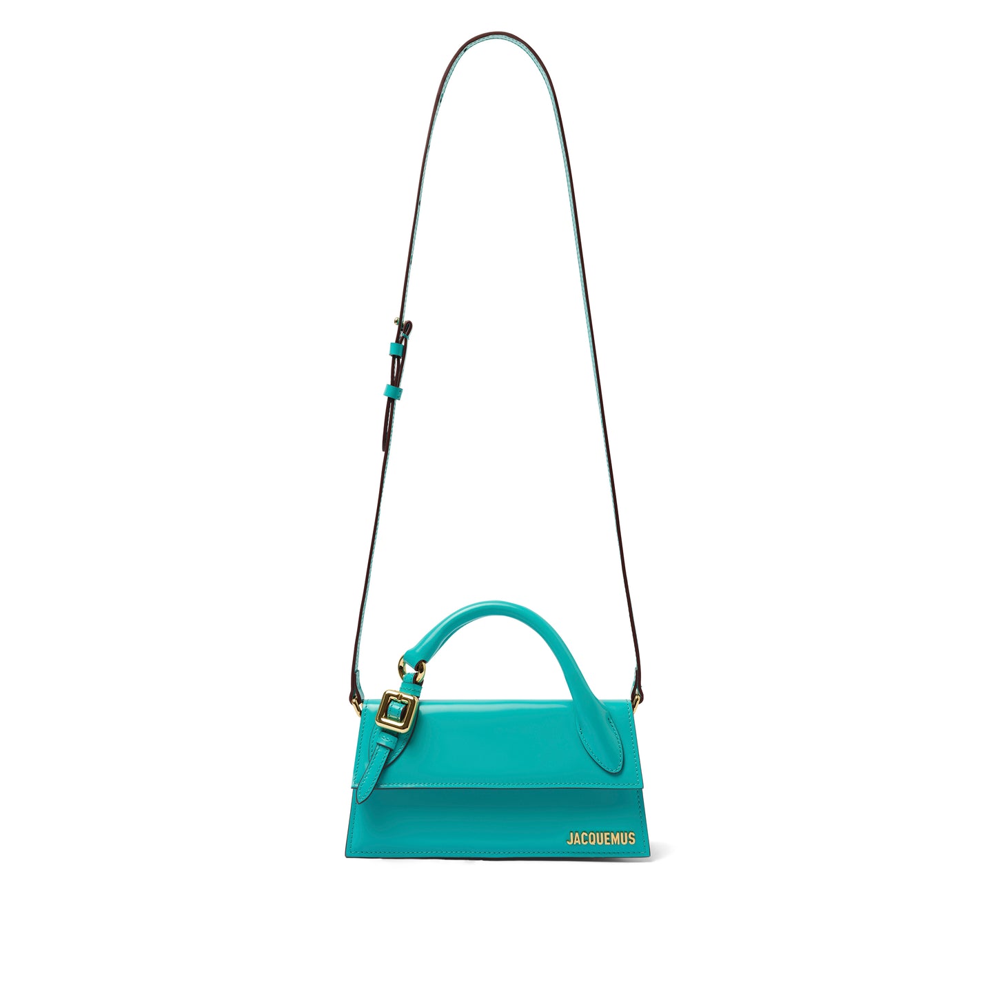 Le Chiquito Long Boucle Bag in Turquoise